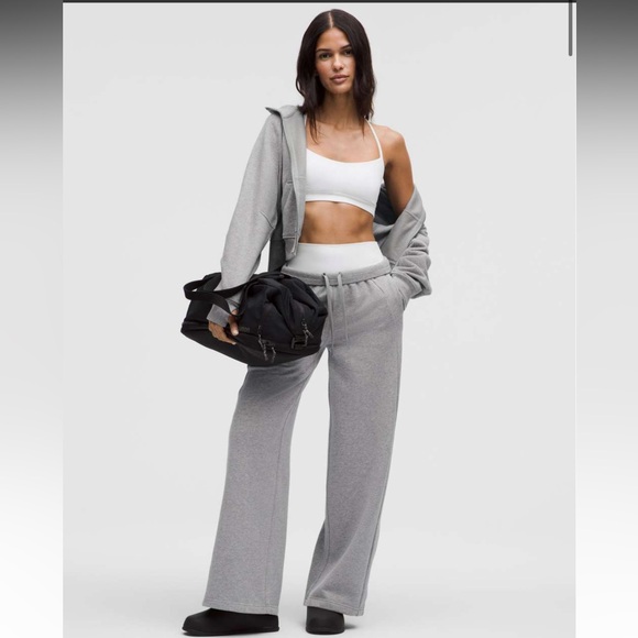 Lululemon Oversized Full-Zip Scuba Hoodie Heathered Core Medium Grey - Picture 3 of 10